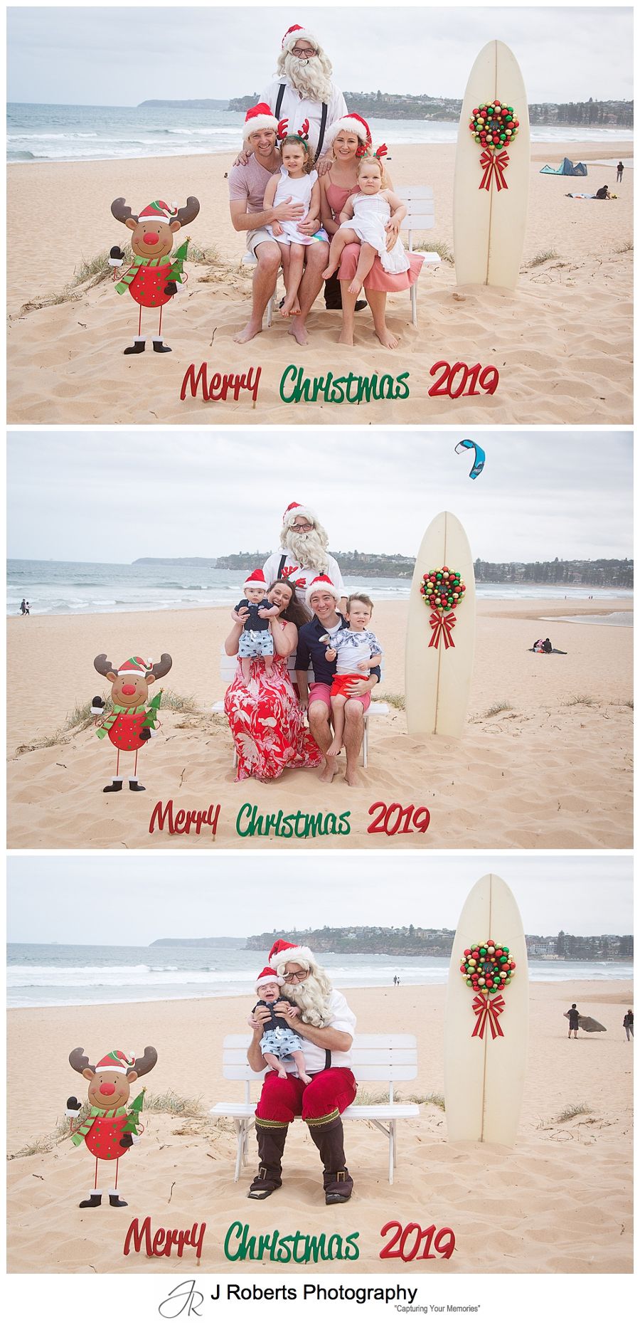Aussie Santa Photos at Long Reef Beach Sydney